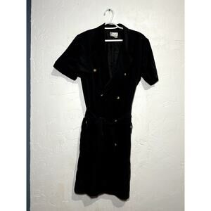 Vintage episode carolyn wight freeman silk button down tie t shirt shift dress 8